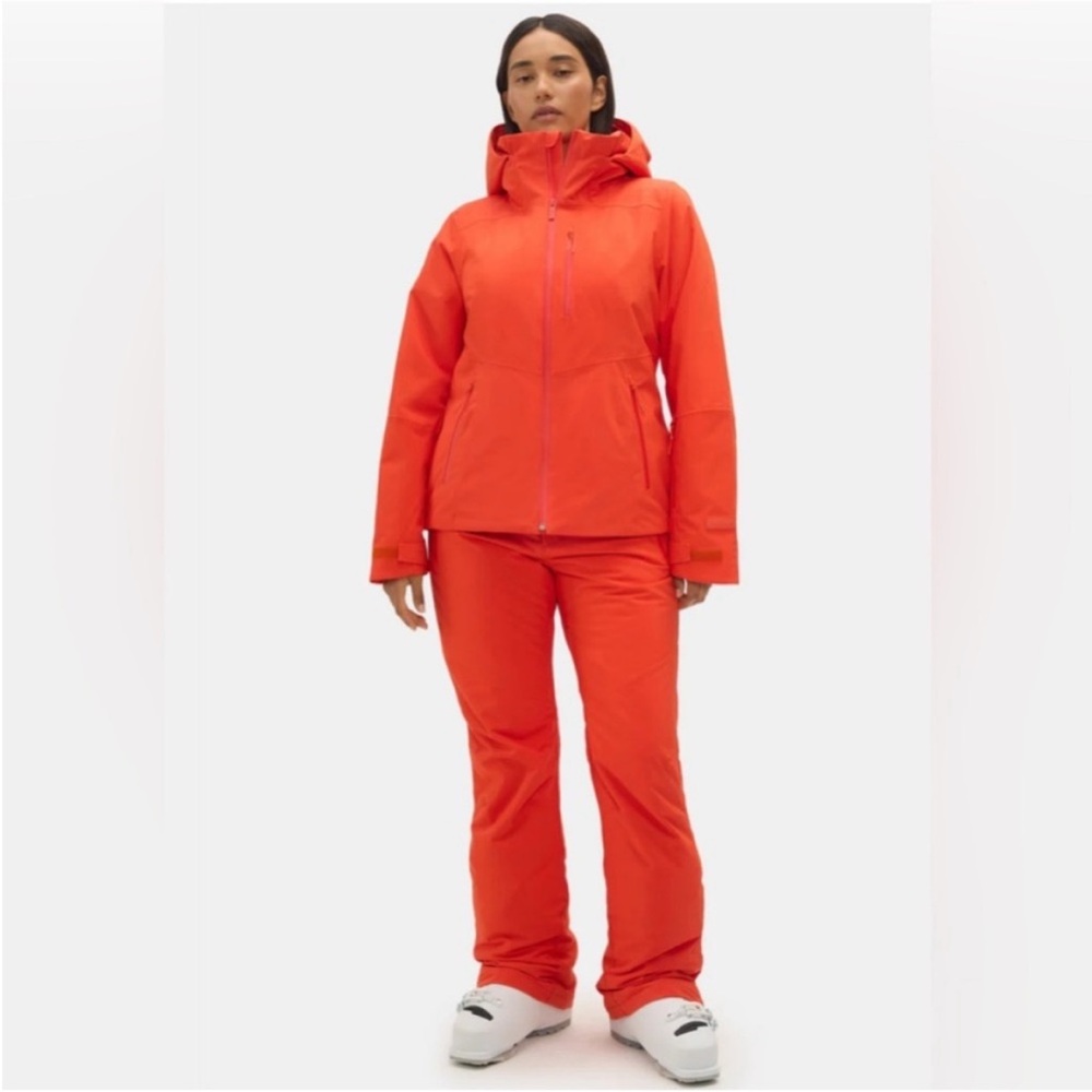 Halfdays Full Set New w tags Orange Hooded Lawrence Jacket & Alessandra Pants - Picture 2 of 15